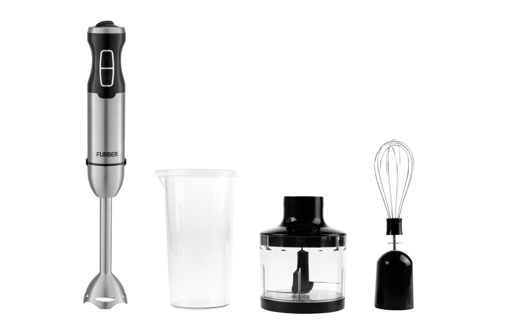FURBER Mixeur plongeant Pro Trio Acier inoxydable/Noir