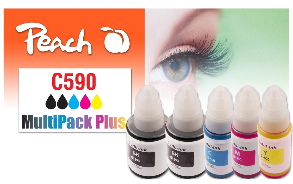 Peach Encre Canon CISS GI-590 Multi-Pack C/M/Y/2x BK