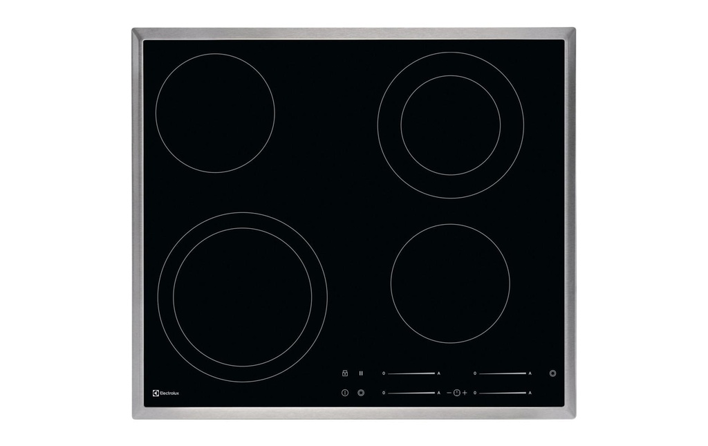 Electrolux Plaque de cuisson en vitrocéramique GK58TSCN À plat