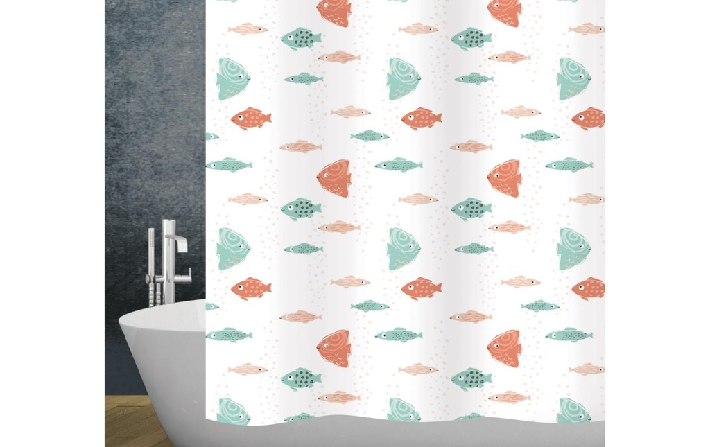 diaqua® Rideau de douche Atoll 180 x 180 cm, Blanc