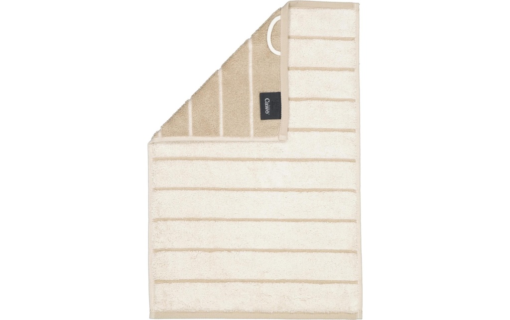 Cawö Serviette pour invité Balance Doubleface 30 x 50 cm, Natur