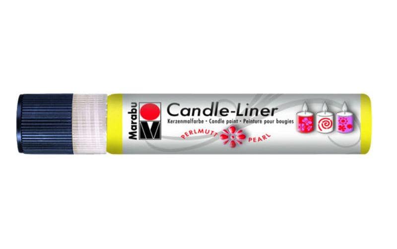 Marabu Peinture pour bougie Candle-Liner 25 ml, Jaune