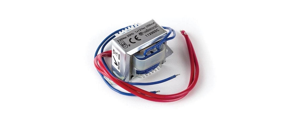 Velleman Transformateur 12 V AC, 200 mA construction ouverte