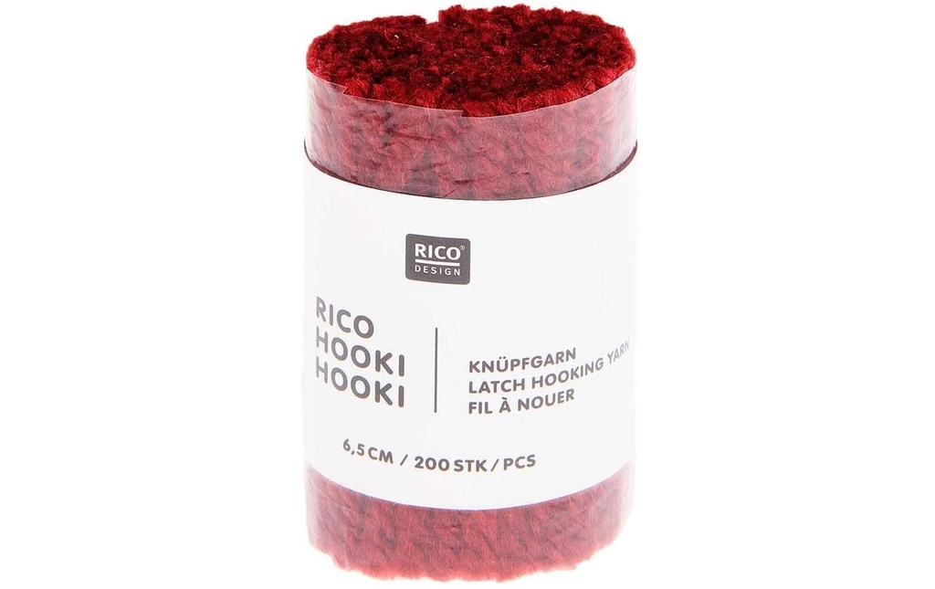 Rico Design Fil à nouer Hooki Rouge foncé