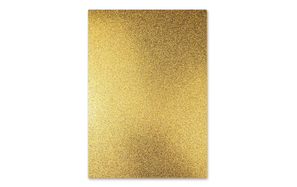 URSUS Boîte à paillettes A4, 300 g/m², 10 feuilles, Doré