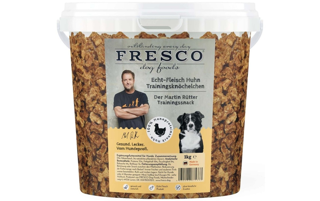 FRESCO Friandise Martin Rütter Chevilles d'entraînement Poulet, 1 kg