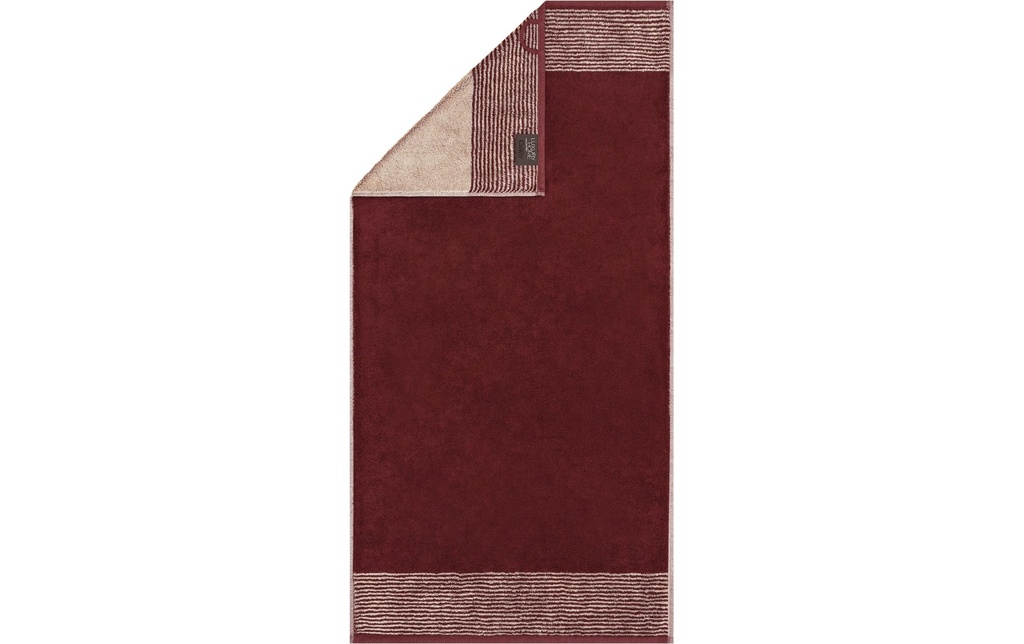 Cawö Serviette Two-Tone 50 x 100 cm, Bordeaux
