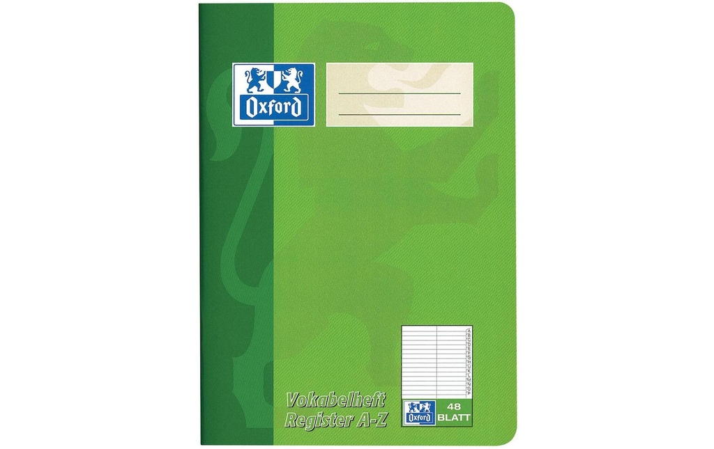 Oxford Cahier d'école A5, vert