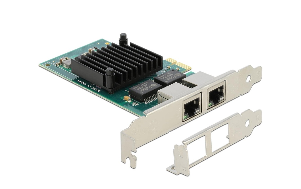 Delock Carte réseau 2x 1Gbps, i350 PCI-Express x1