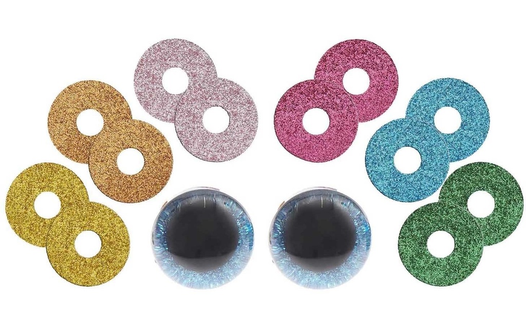 Rico Design Yeux de sécurité avec 6 couleurs au choix 30 mm 2 pces