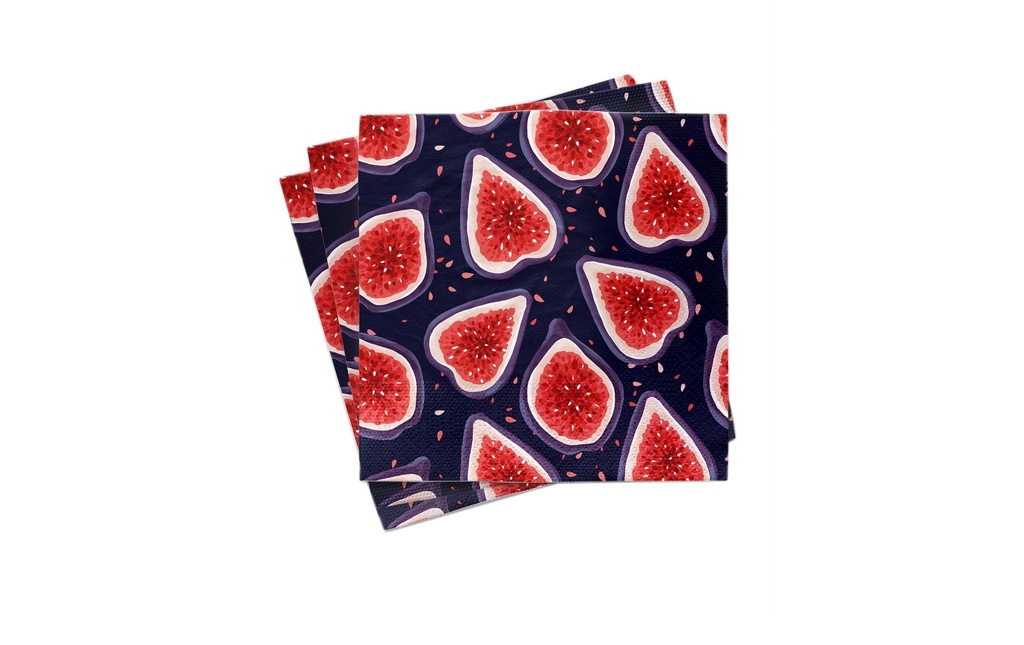 Chic Mic Serviettes à cocktail Figs 33 cm x 33 cm, 1 Pièce/s