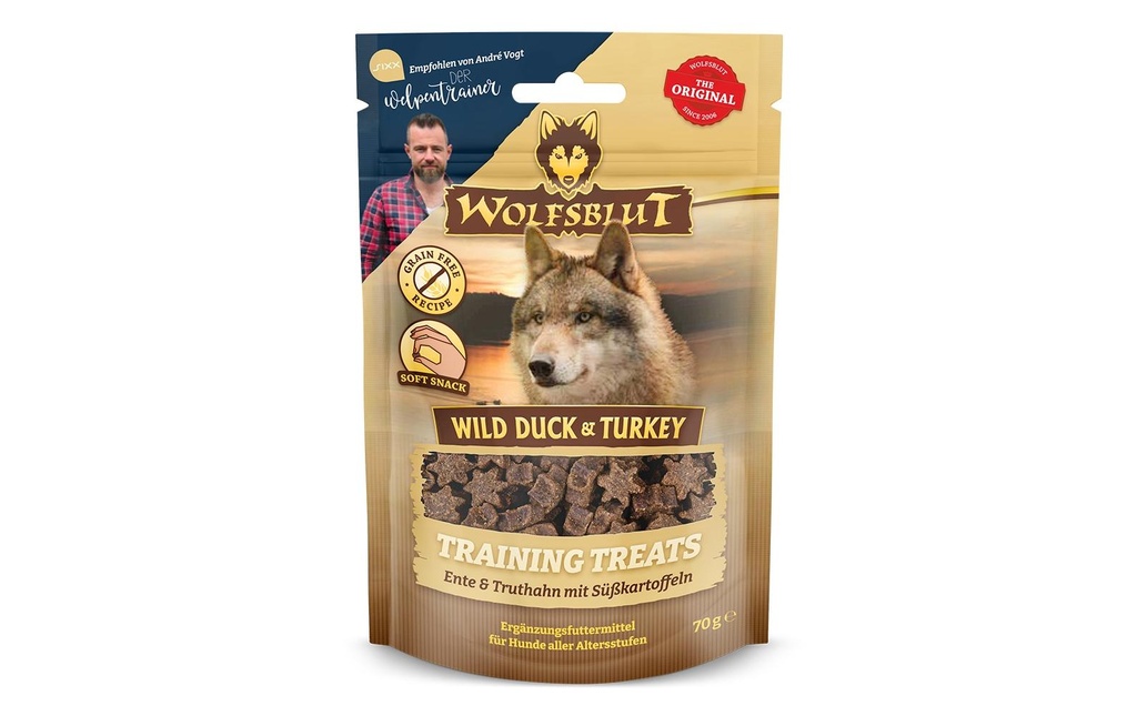 Wolfsblut Collation Training Treats Duck sauvage & Turkey, 70g
