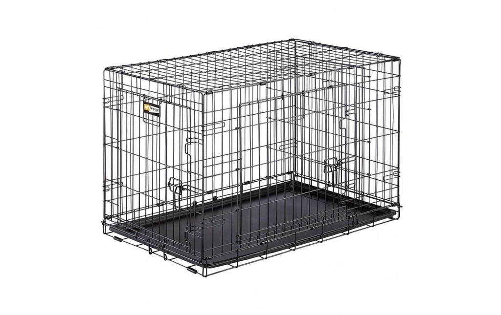 ferplast Boîte de transport Dog-Inn-90, boîte métallique pliable