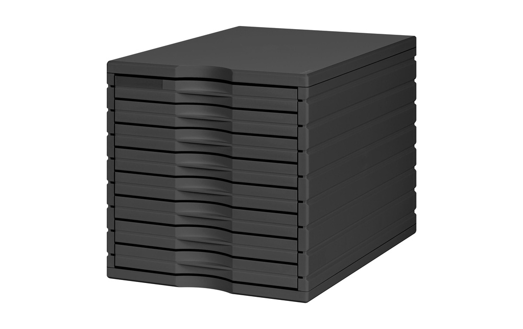 [104840195] STYRO Styrotop box à 8 tiroirs noir
