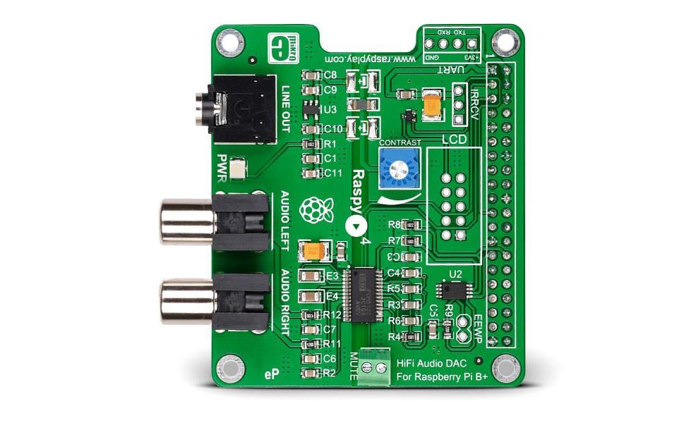 Raspberry Pi Carte son Microelektronika RaspyPlay4