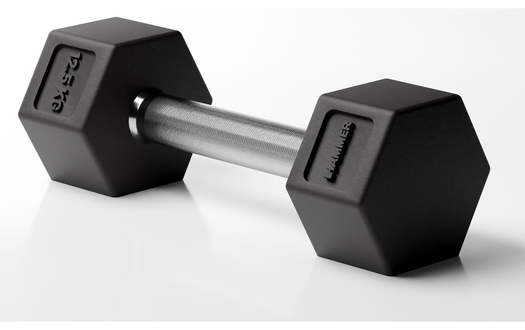 HAMMER Haltère courte Hexagon PRO 1 x 12.5 kg