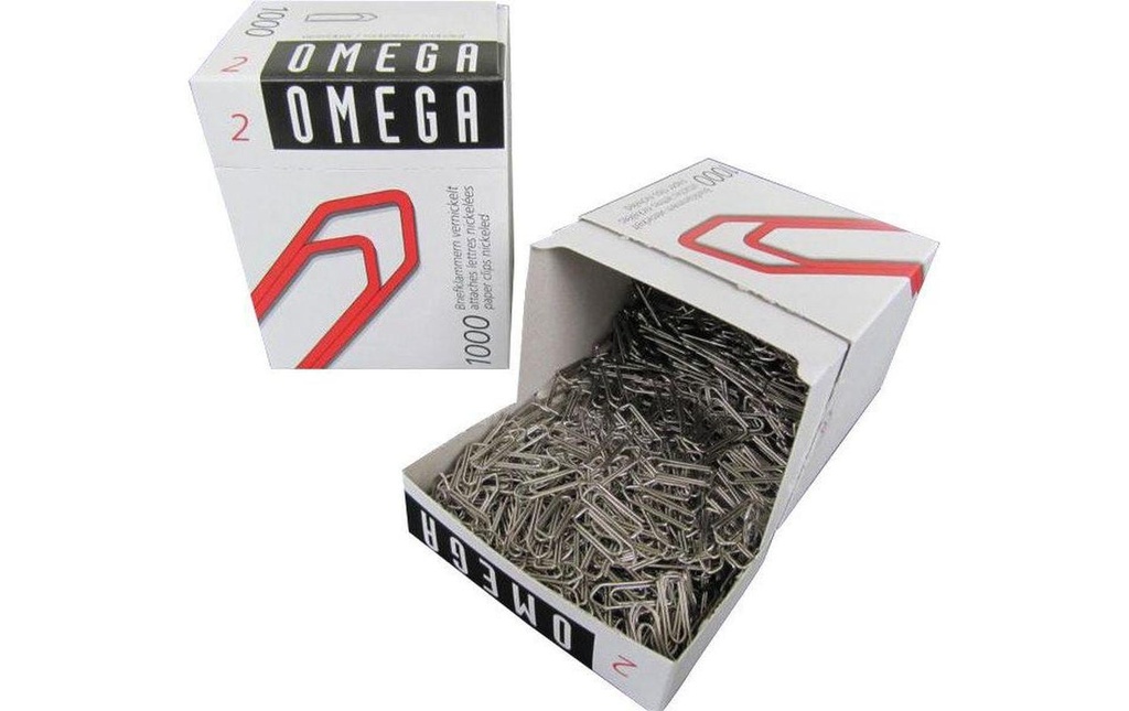 OMEGA Attache-lett.2/1000 nickelées (1000 pces)