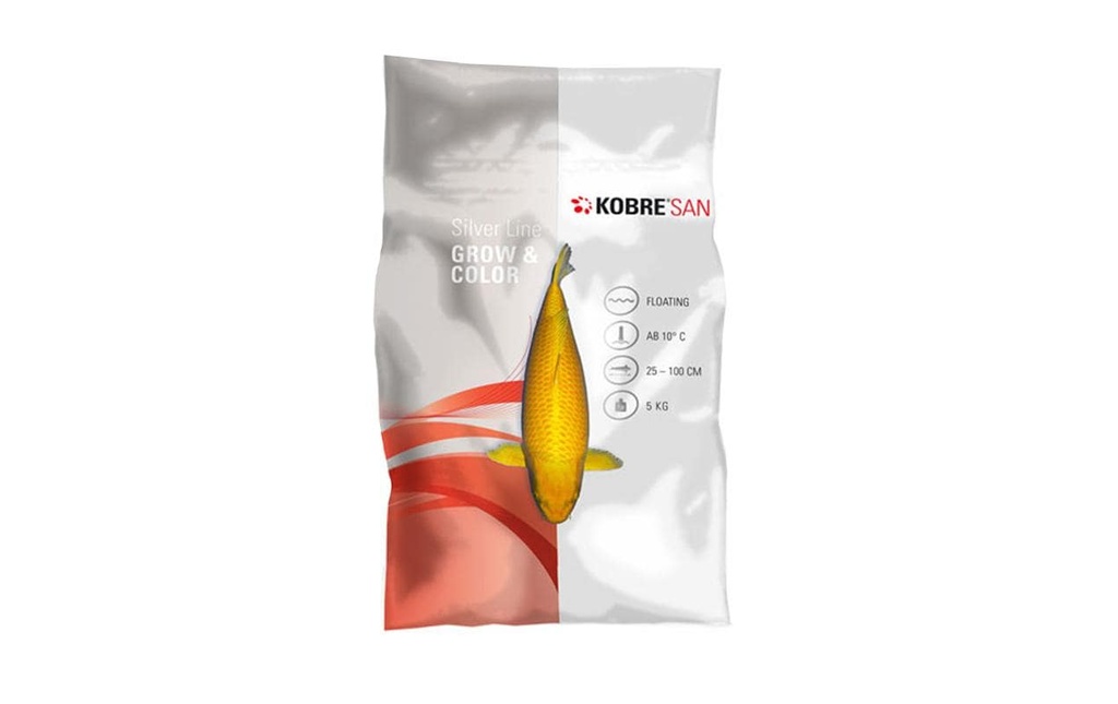 Kobre®San Aliments pour koï Silver Line Grow & Color, 6 mm, 5 kg