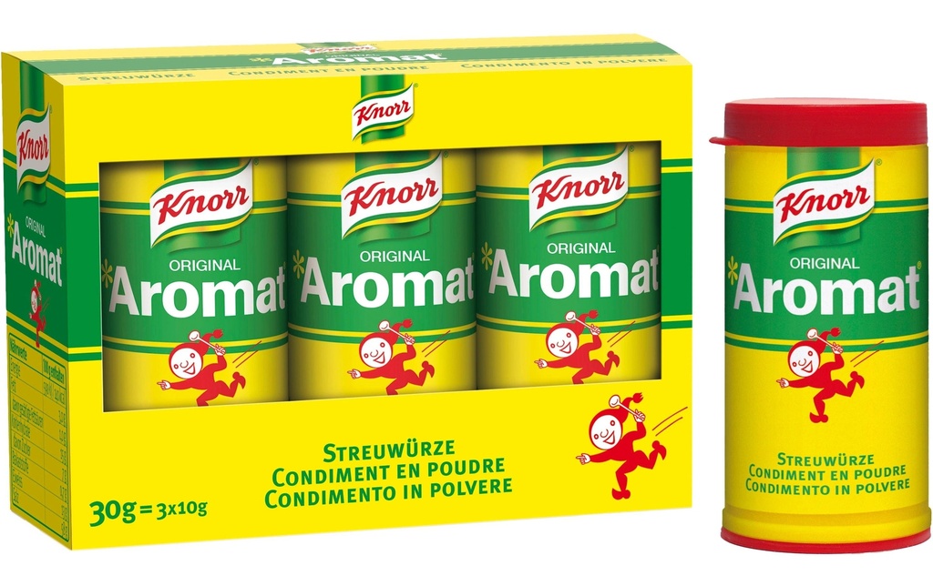 Knorr Épice Condiment en poudre Aromat 3 x 10 g mini-préparateurs