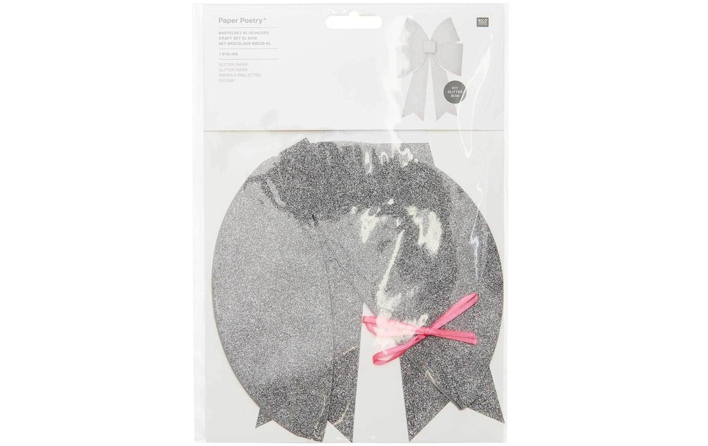 Rico Design Kits de bricolage Ruban à paillettes Argent