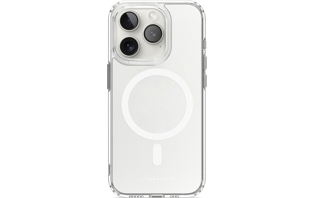 Vonmählen Coque arrière Étui transparent MagSafe iPhone 15 Pro Max