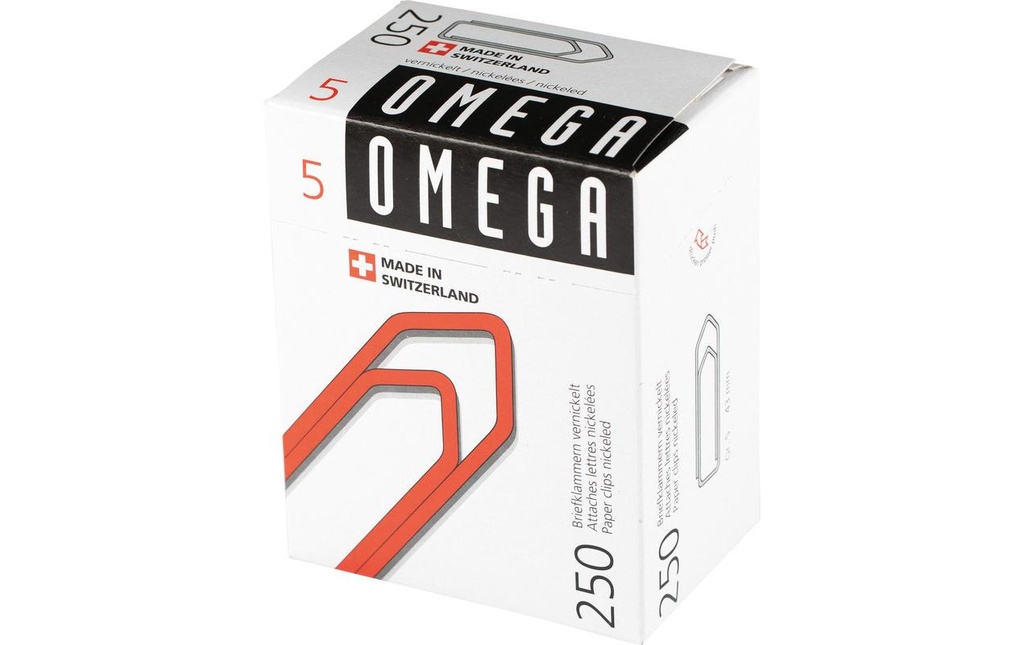 OMEGA Attache-lettres 5/250 nickelé (250 pces)