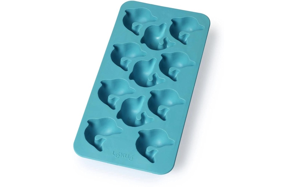 Lékué Moule à glaçon Dauphin Turquoise
