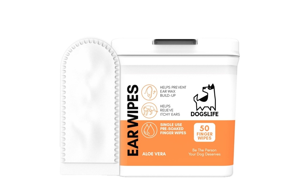 DogsLife Nettoyant pour les oreilles Lingettes pour les oreilles 50 pièces