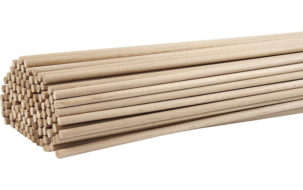 Creativ Company Article en bois Tiges 60 cm, 10 Pièce/s