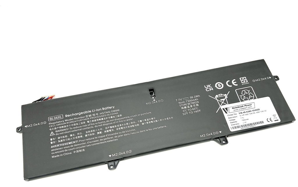 Vistaport Batterie pour HP 1040 G5/G6, 10405 G5, X360 1040 G5/G6
