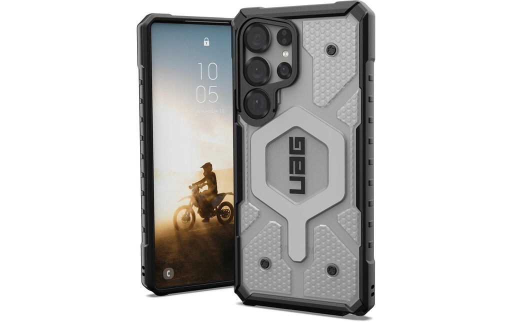 UAG Coque arrière Pathfinder Clear Galaxy S25 Ultra Ice Silver