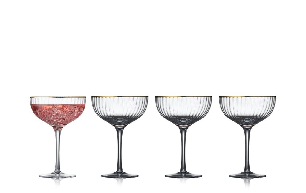 Lyngby Verre à cocktail Palermo or 4 pièces, 31.5 cl
