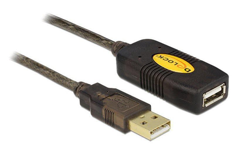 Delock Câble de prolongation USB 2.0  USB-A - USB-A 5 m