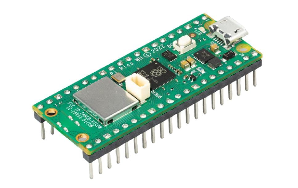 Raspberry Pi Carte de développement Raspberry Pi Pico WH Rev3 264 KB WLAN