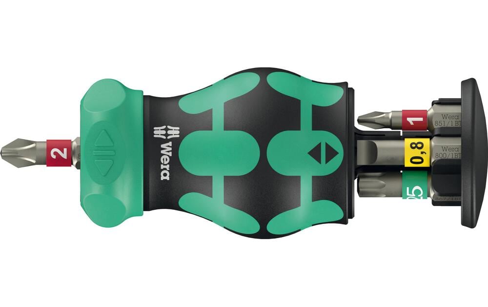Wera Kraftform Kompakt Stubby Magazine RA 1, 6 pièces