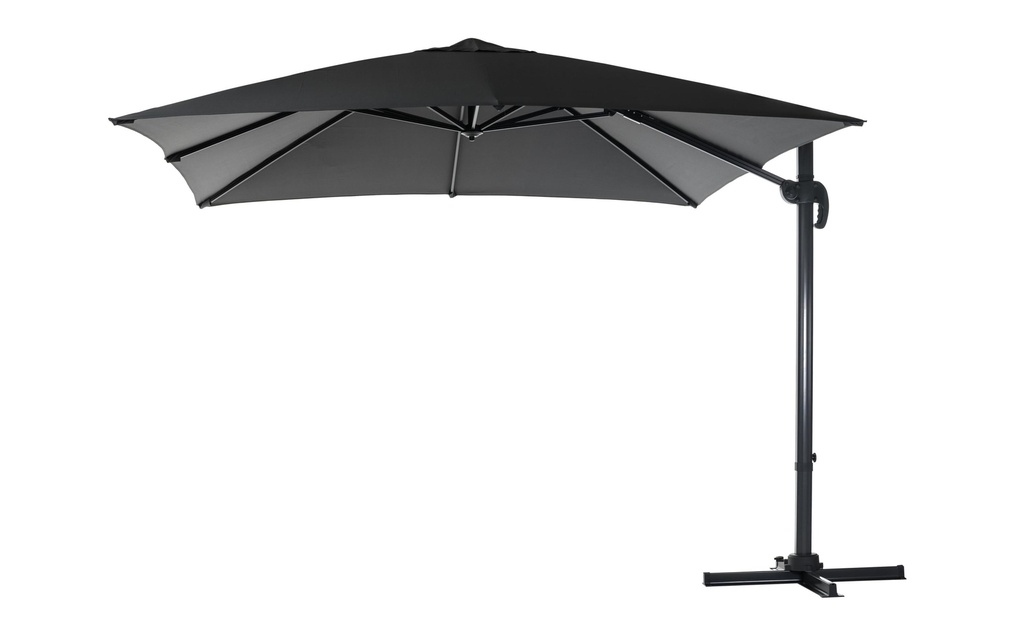COCON Parasol TR-031, 300 x 300 cm, suspendu, gris