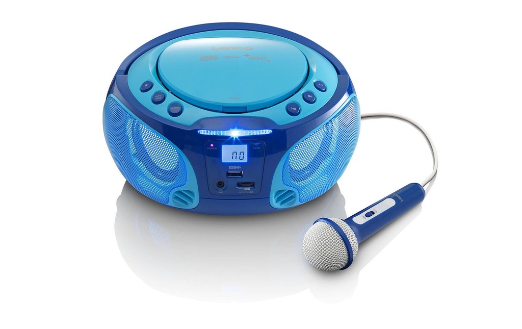 Lenco Lecteur radio/CD SCD-650 Bleu