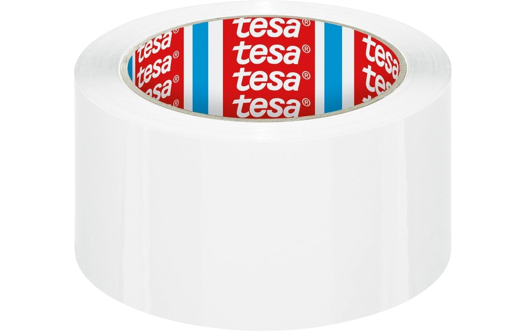 tesa Ruban d'emballage 4195 PP PV4, 55 mm x 66 m, Transparent