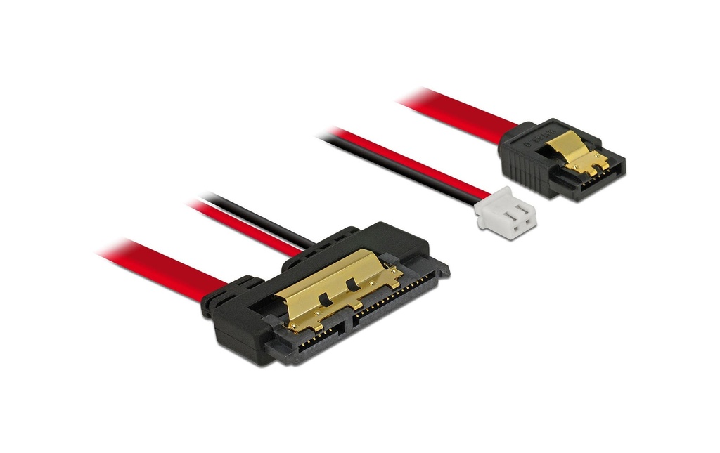 Delock Câble combiné SATA3 Courant 2 broches, 20 cm