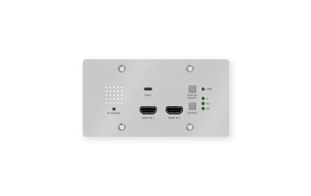 PureLink PureTools Émetteur HDBaseT Panneau de connexion mural PT-HDBT-703-TXWP-F