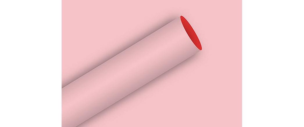 Braun + Company Papier cadeau Rose uni, 2 m x 70 cm