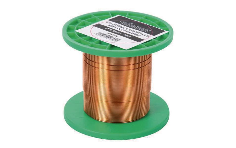 Velleman Fil de bobinage WIK06N, Ø0.6mm, 39m, 100g 1 Pièce/s