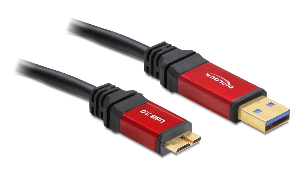Delock Câble USB 3.0 Premium USB-A - Micro-USB B 3 m