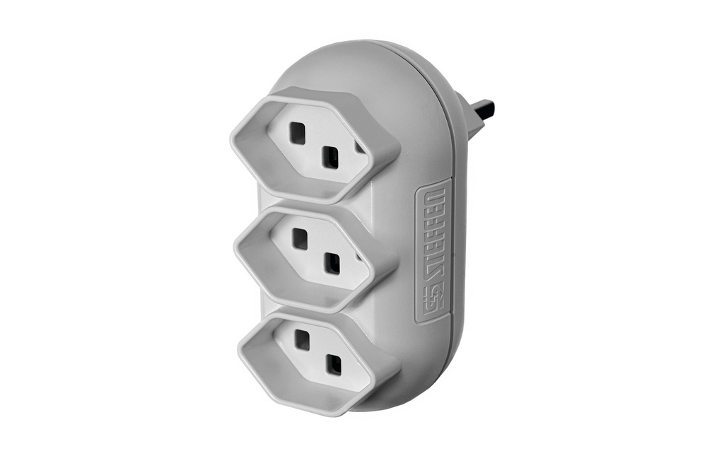 STEFFEN Connecteur multiple Strong 3x T23, Blanc