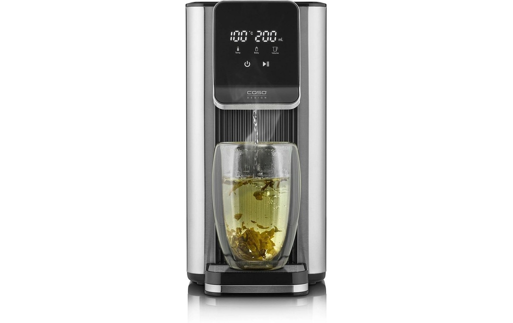 Caso Distributeur d'eau chaude Turbo HW 630 2.5 l, Noir/Argenté