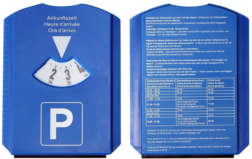 Max 4 Car Racloir à givre Disque de stationnement avec lèvre d'essuyage