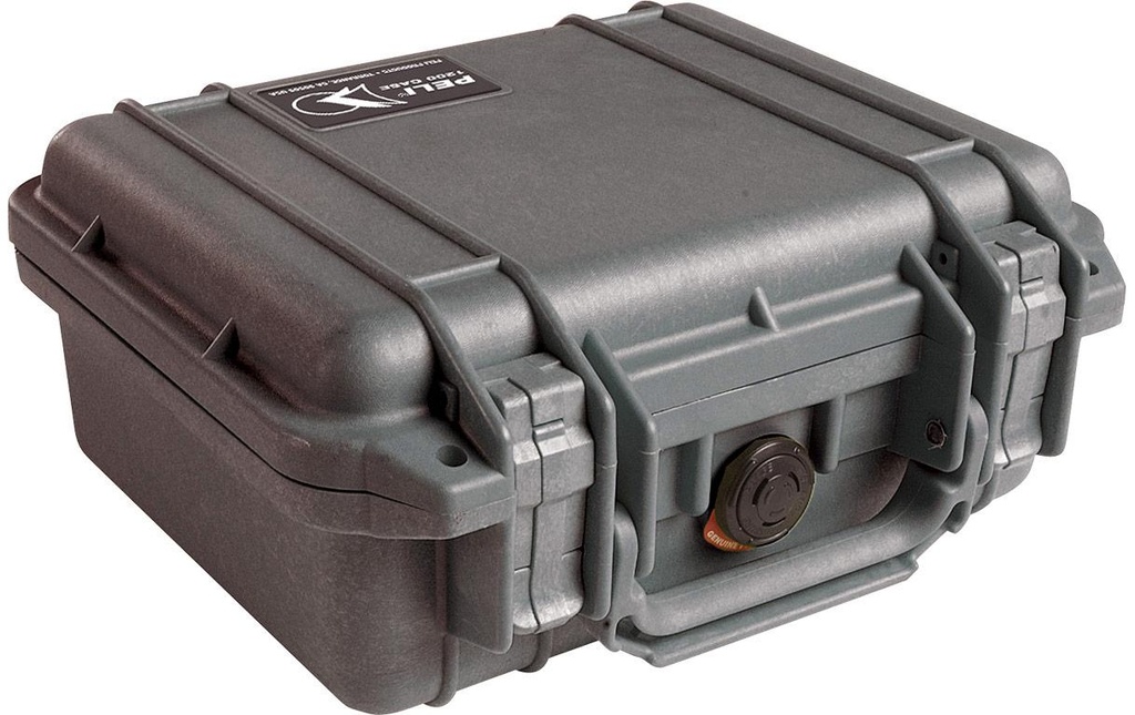 Peli Mallette de protection 1200 avec garniture en mousse, Noir