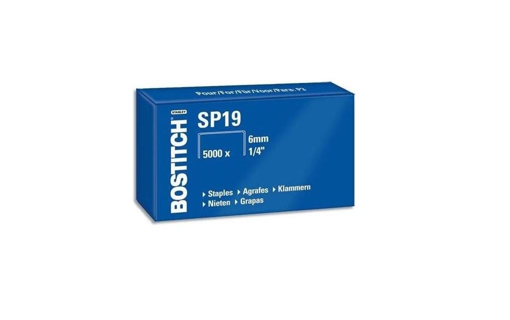 BOSTITCH Agrafes SP19 1/4 6mm (5000 pces)