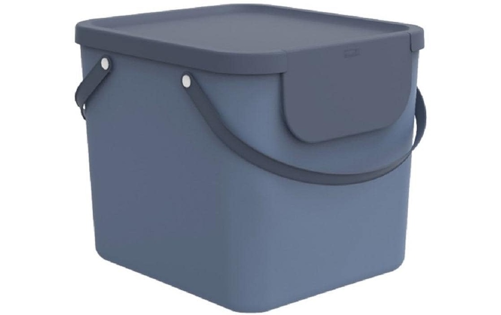 Rotho Corbeille à lessive Albula 40 l, Bleu horizon