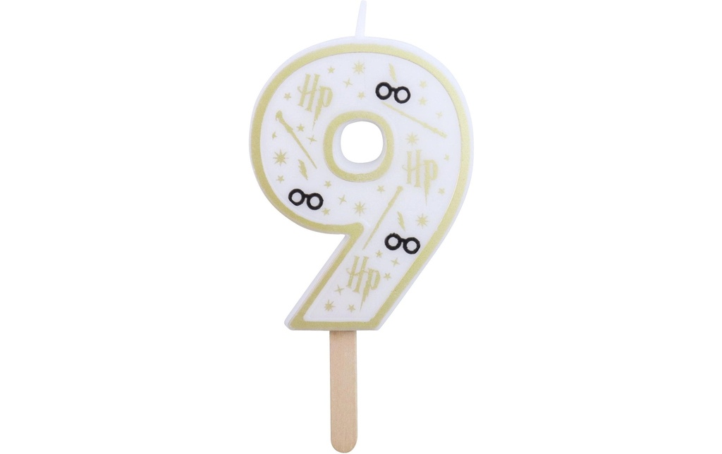 PME Bougie en forme de chiffre Harry Potter N° 9